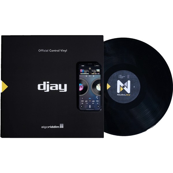djay PRO AI 12" Control Vinyl Pressung, schwarz